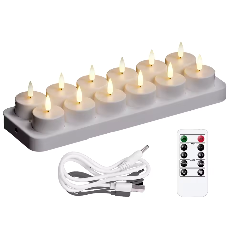 Ladattavat LED-kynttilät