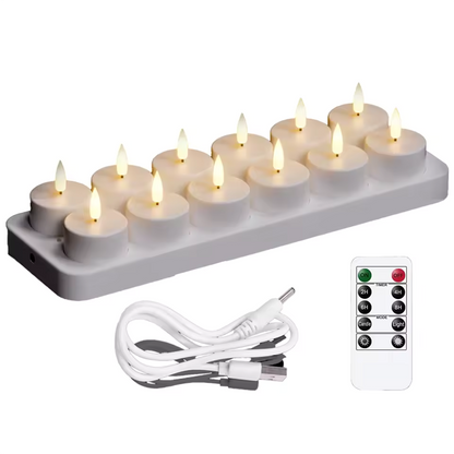 Ladattavat LED-kynttilät