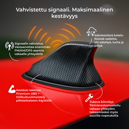 Shark-auton antennivahvistin – ylivoimainen radion vastaanotto
