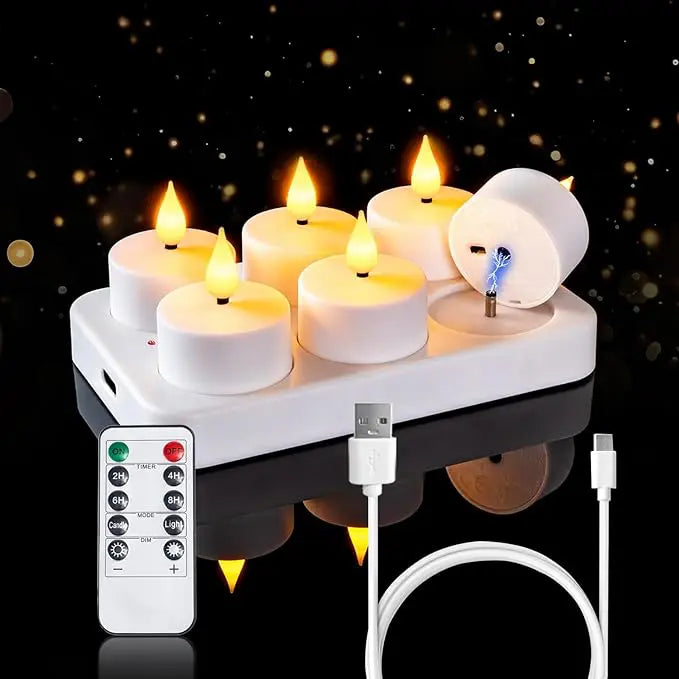 Ladattavat LED-kynttilät