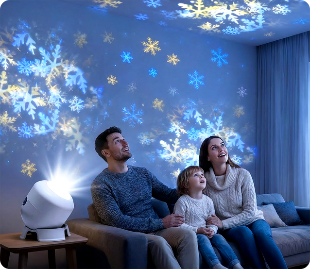 Dynaamisesti Pyörivä LED-Projektori