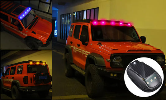 RGB-valaistus autojen katoille aurinkoenergialla