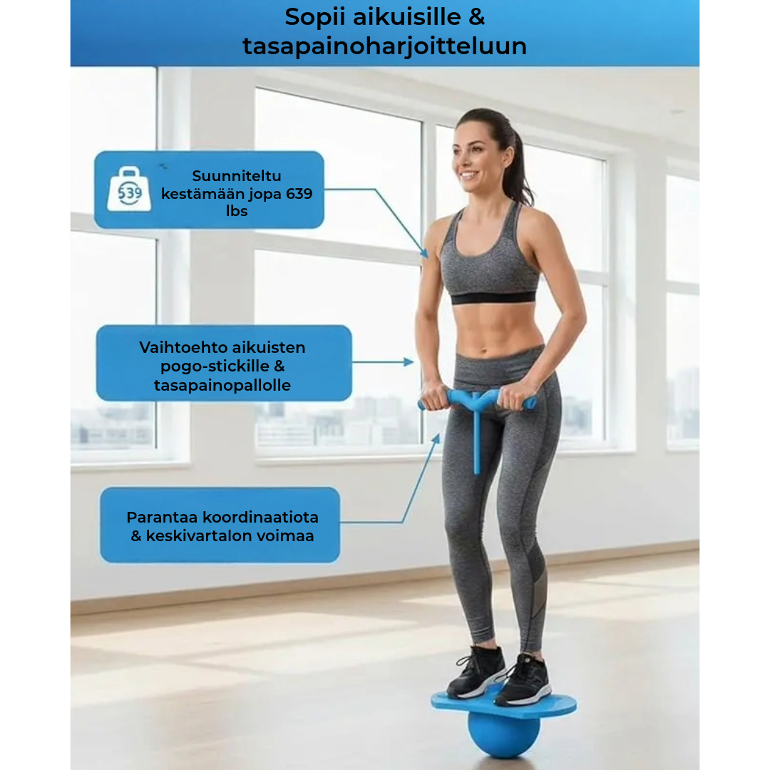 BounceBuddy – Tasapainopallo leikkiin ja liikkumiseen