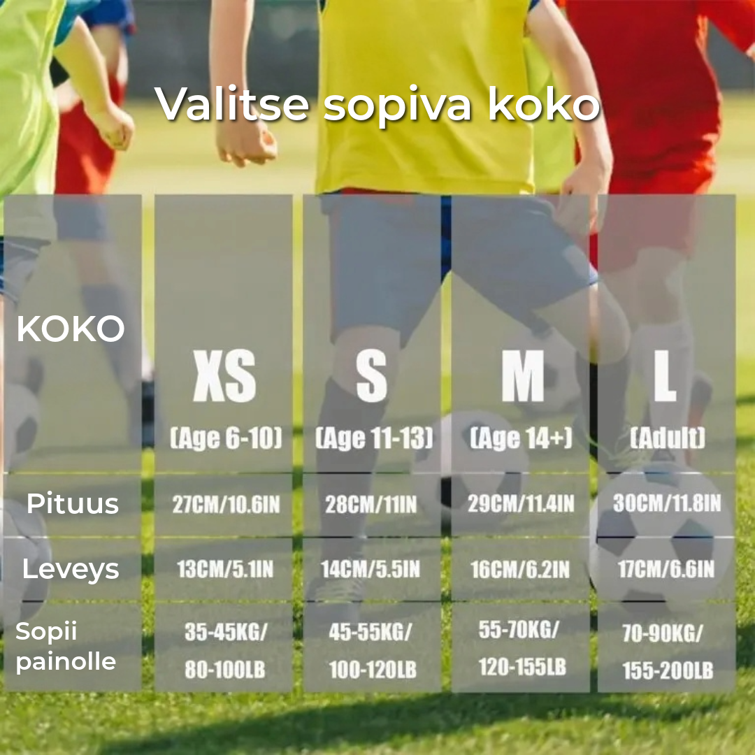 ProShield - Jalkapallosuojat - Kompressiosukka hunajakennosuojauksella turvallisempaan ja sujuvampaan peliin