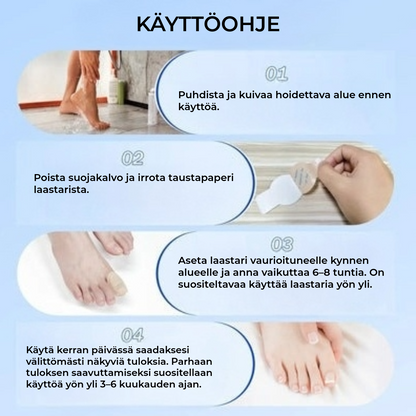 FungalPatch - Antibakteerinen Sieniä Torjuva Laastari ja Kynsienhoitopakkaus