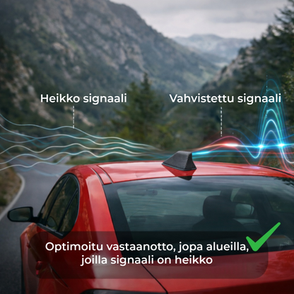 Shark-auton antennivahvistin – ylivoimainen radion vastaanotto