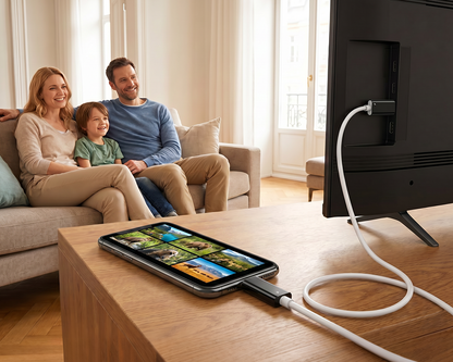 USB-C–HDMI-sovitinkaapeli – Suoratoista, pelaa ja lataa samanaikaisesti – Switchille, puhelimelle ja tabletille