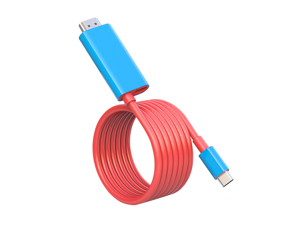 USB-C–HDMI-sovitinkaapeli – Suoratoista, pelaa ja lataa samanaikaisesti – Switchille, puhelimelle ja tabletille