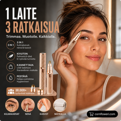 3-in-1 tarkkuustrimmeri