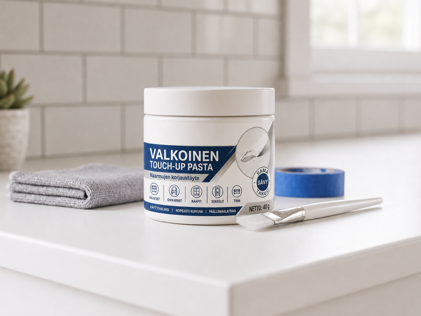 Korjauspasta valkoisille huonekaluille