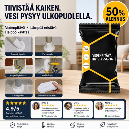 Vedenpitävä tiivistemassa – Joustava, säänkestävä ja helppo levittää