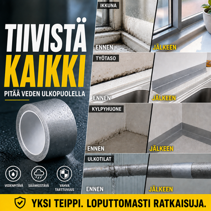 Yleiskäyttöinen tiivistysteippi – Vedenpitävä ja kestävä