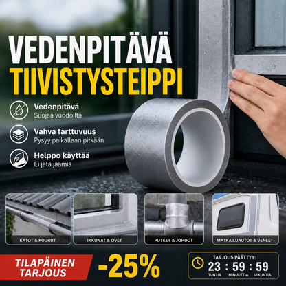 Yleiskäyttöinen tiivistysteippi – Vedenpitävä ja kestävä