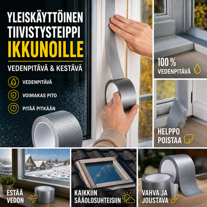 Yleiskäyttöinen tiivistysteippi – Vedenpitävä ja kestävä