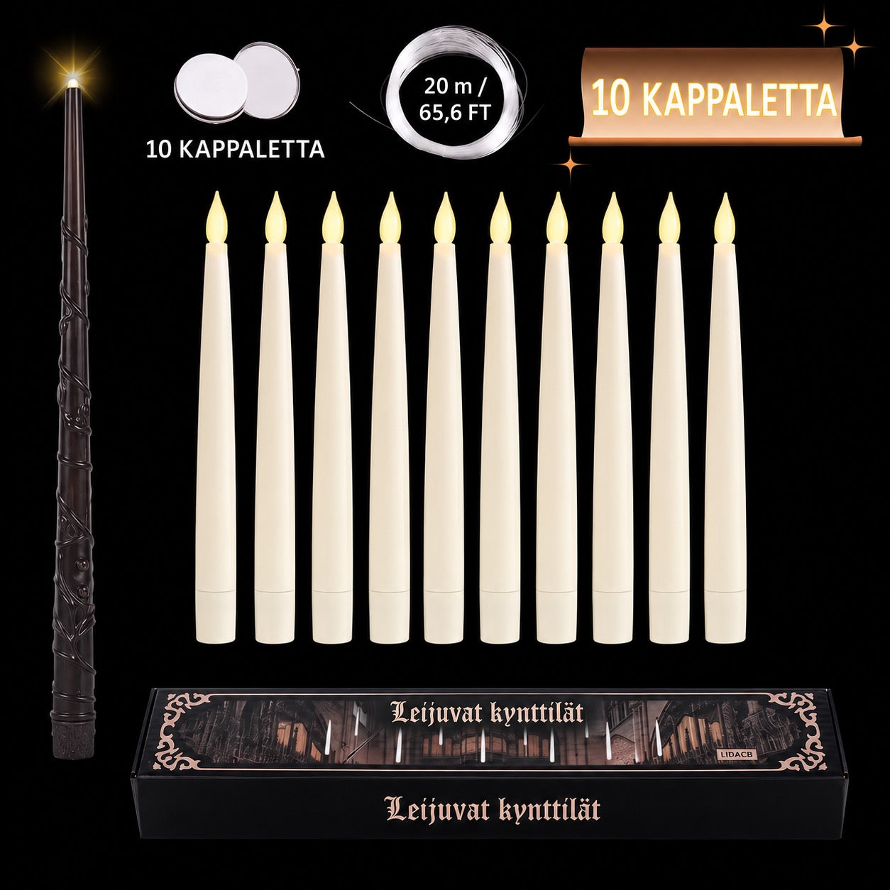 Leijuvat kynttilät