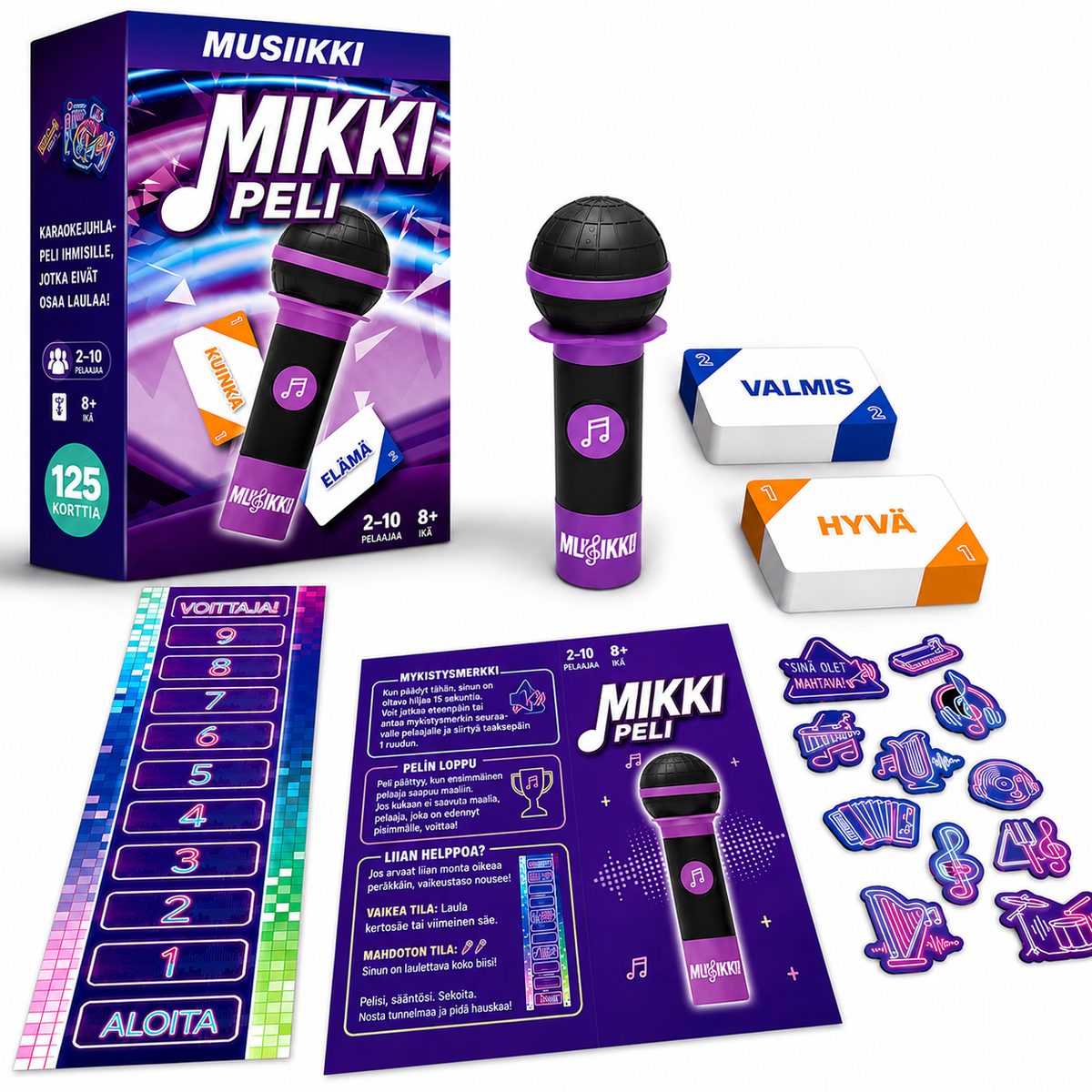Musiikkimikrofonipeli – peli, joka saa kaikki laulamaan 🎤
