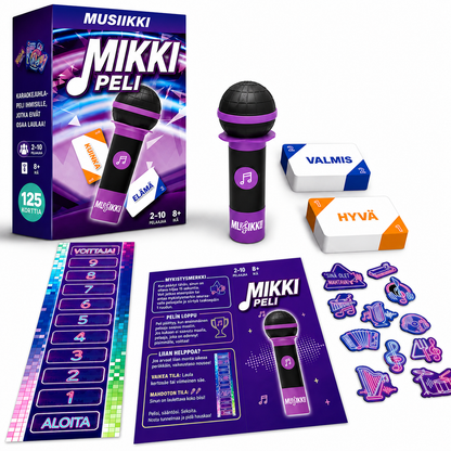 Musiikkimikrofonipeli – peli, joka saa kaikki laulamaan 🎤