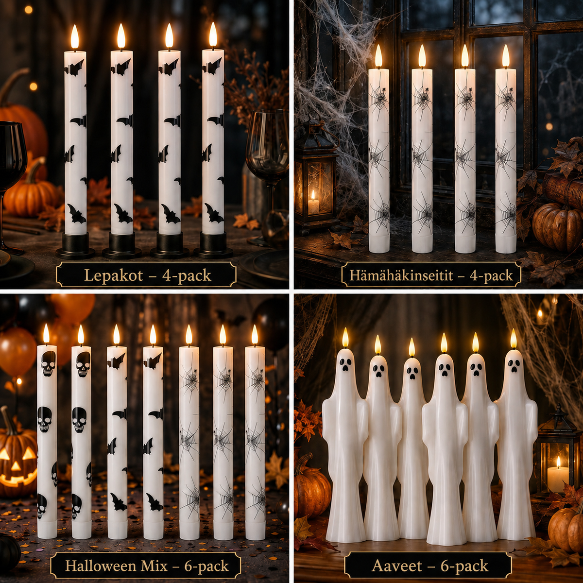 Halloween LED-valot kaukosäätimellä