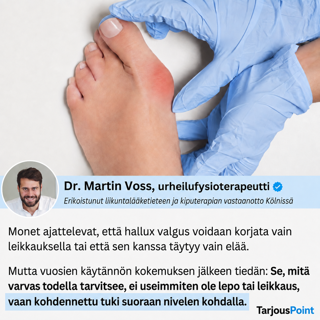 Hallux Valgus -korjausteippi