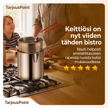 Monikäyttöinen friteerauskattila – Friteeraa, paista, keitä ja hauduta yhdessä kattilassa