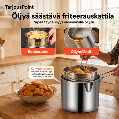Monikäyttöinen friteerauskattila – Friteeraa, paista, keitä ja hauduta yhdessä kattilassa