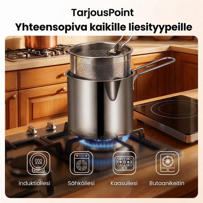 Monikäyttöinen friteerauskattila – Friteeraa, paista, keitä ja hauduta yhdessä kattilassa