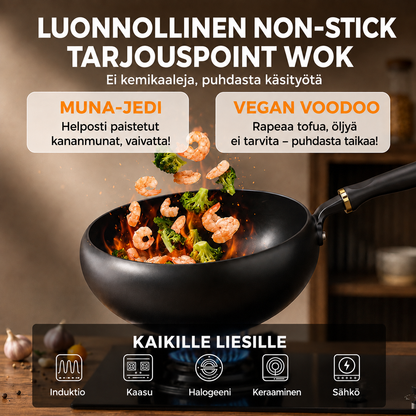 Pinnoittamaton valurautapannu – ei kemikaaleja, ei hilseilevää pinnoitetta