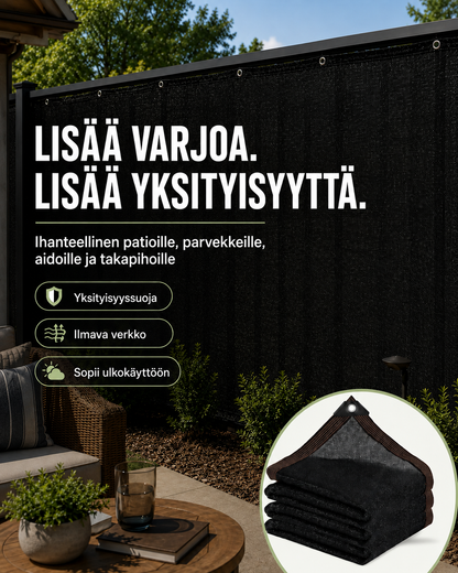 Aurinko- ja näkösuojaverkko