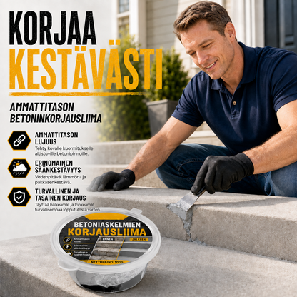 Betoniliima portaiden korjaukseen – Täydellinen portaisiin, ajoteille ja terasseille
