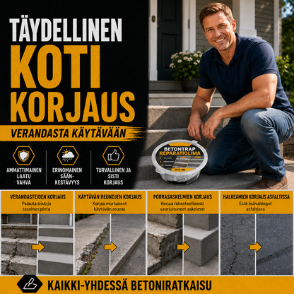 Betoniliima portaiden korjaukseen – Täydellinen portaisiin, ajoteille ja terasseille