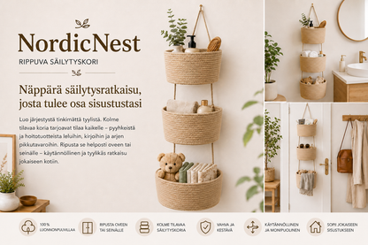 NordicNest – Riippuva säilytyskori
