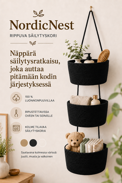 NordicNest – Riippuva säilytyskori