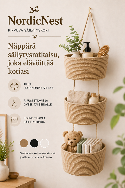 NordicNest – Riippuva säilytyskori