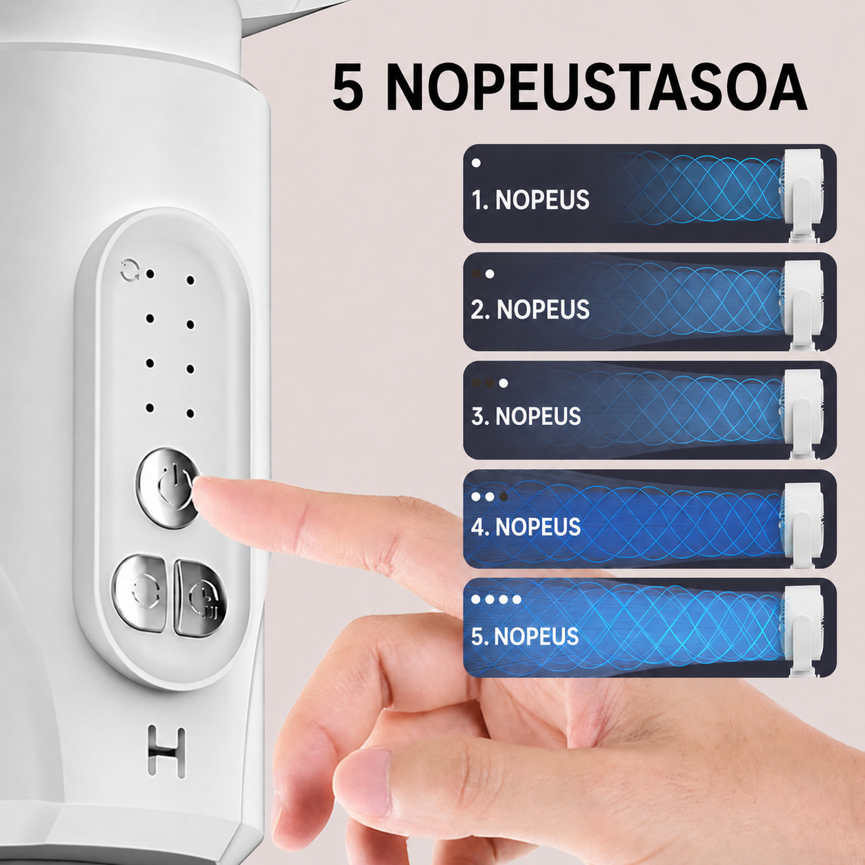 Moottoroitu jalustatuuletin