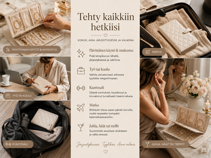 TravelLuxe – Korujen säilytysrasia arkeen ja matkalle