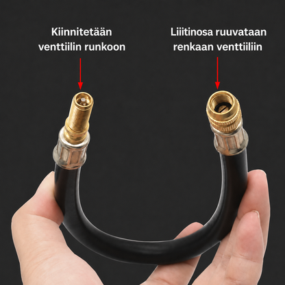 Yleismallinen venttiilin jatkokappale