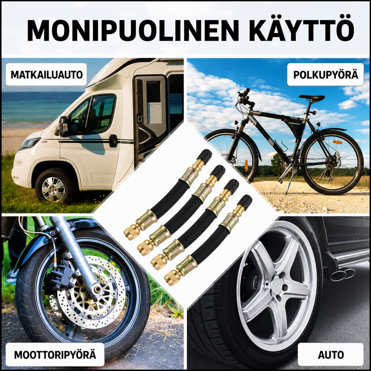 Yleismallinen venttiilin jatkokappale