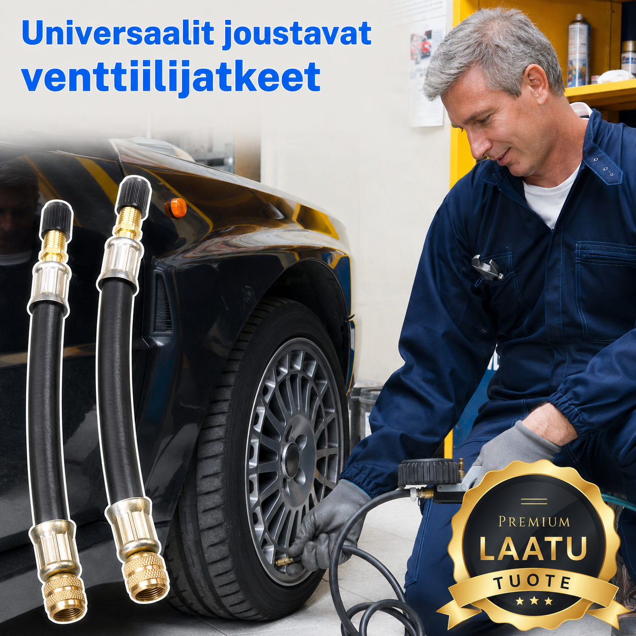 Yleismallinen venttiilin jatkokappale