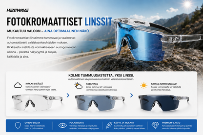 Aurinkolasit mukautuvilla linsseillä