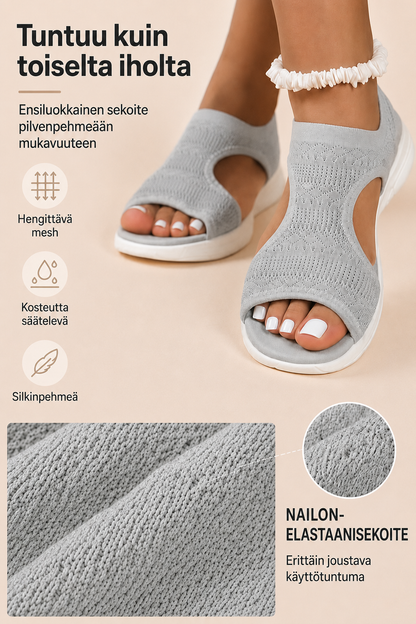 Mukavat, hengittävät matalat sandaalit