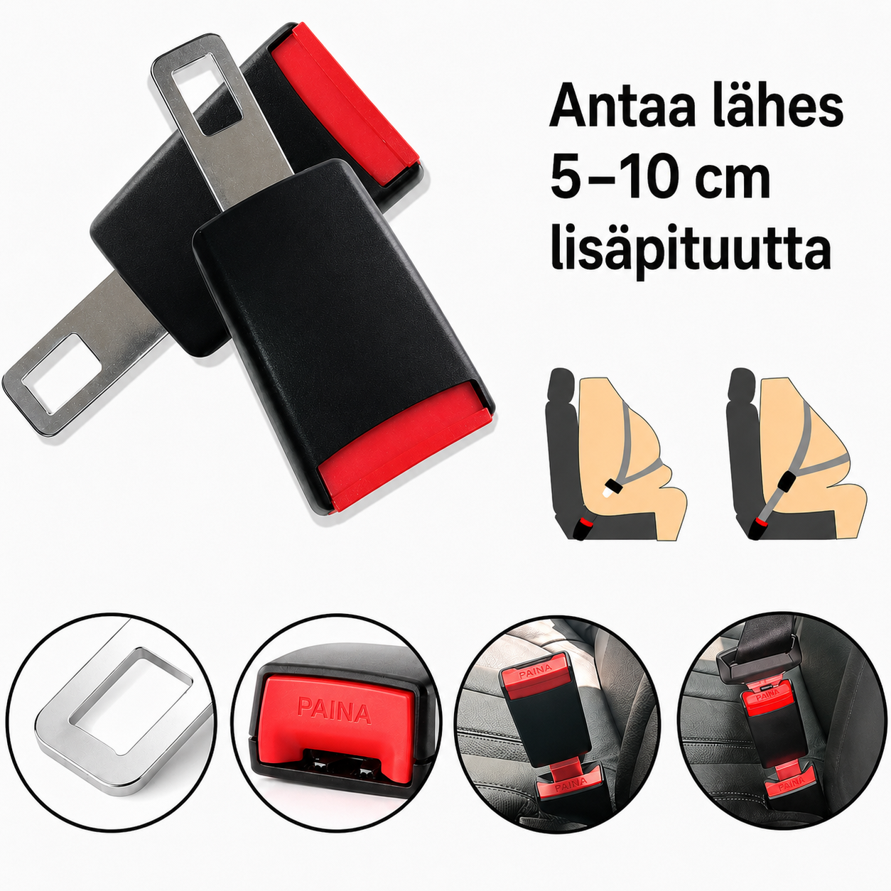 Auton turvavyön jatkopala