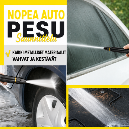 Parannettu painepesuri autonpesuun