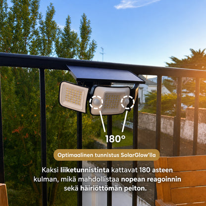 SolarGlow - Aurinkokäyttöinen ulkovalo liiketunnistimilla