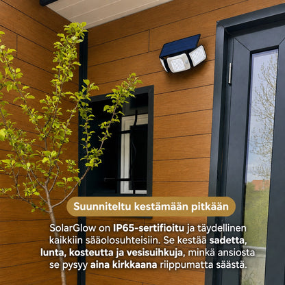 SolarGlow - Aurinkokäyttöinen ulkovalo liiketunnistimilla