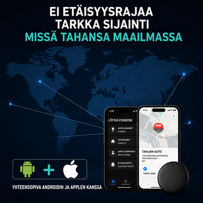 GP90 - Tarkka GPS-paikannin ilman Tilausta (Android/Apple)