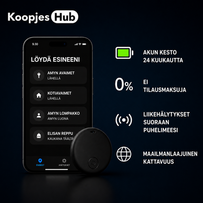 GP90 - Tarkka GPS-paikannin ilman Tilausta (Android/Apple)