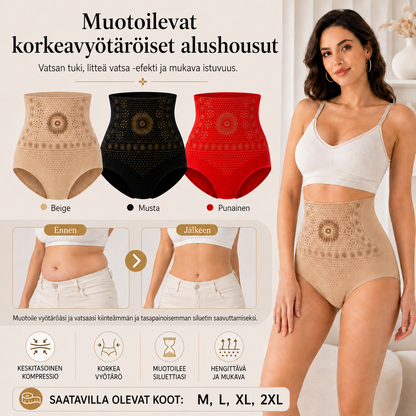 Korkeavyötäröiset Muotoilevat Shortsit