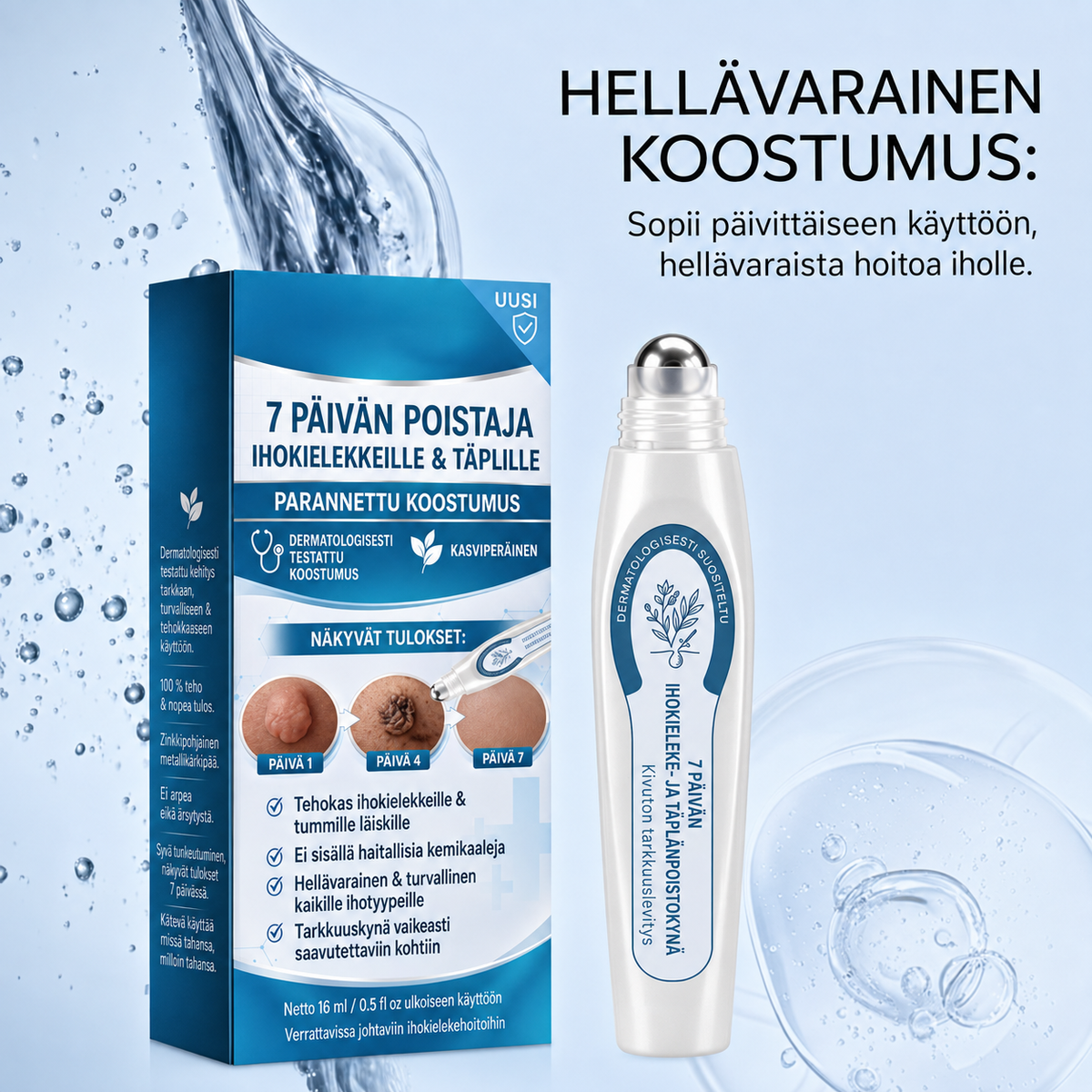 ClearRoller™ Roller-seerumi – edistynyt kirkkaalle iholle