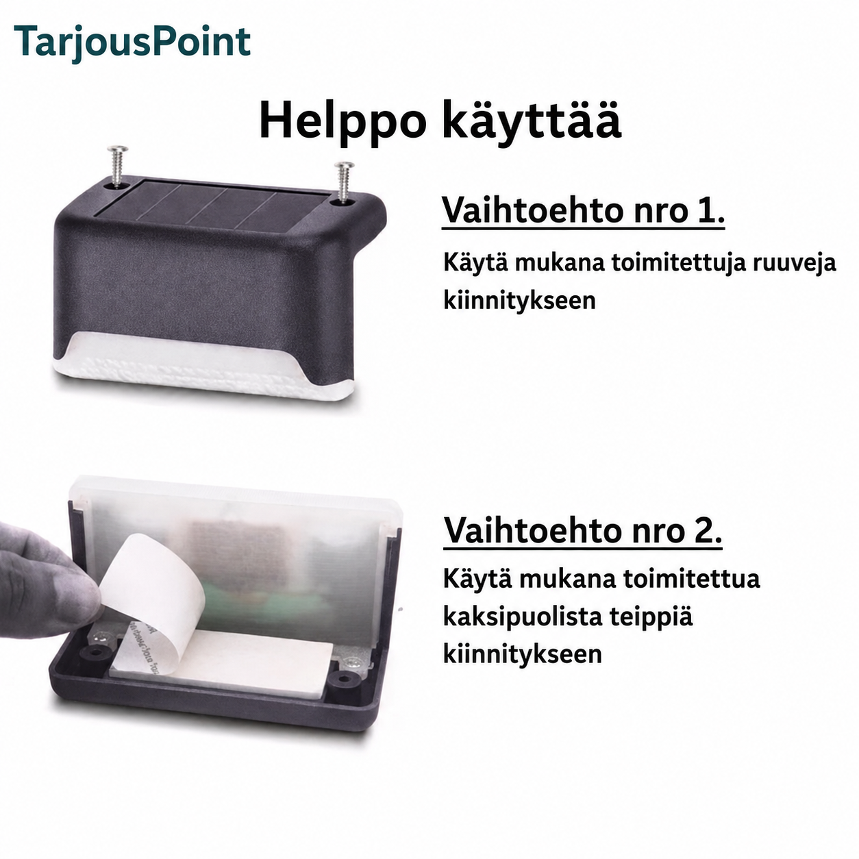Aurinkoenergialla toimiva ulkovalaisin