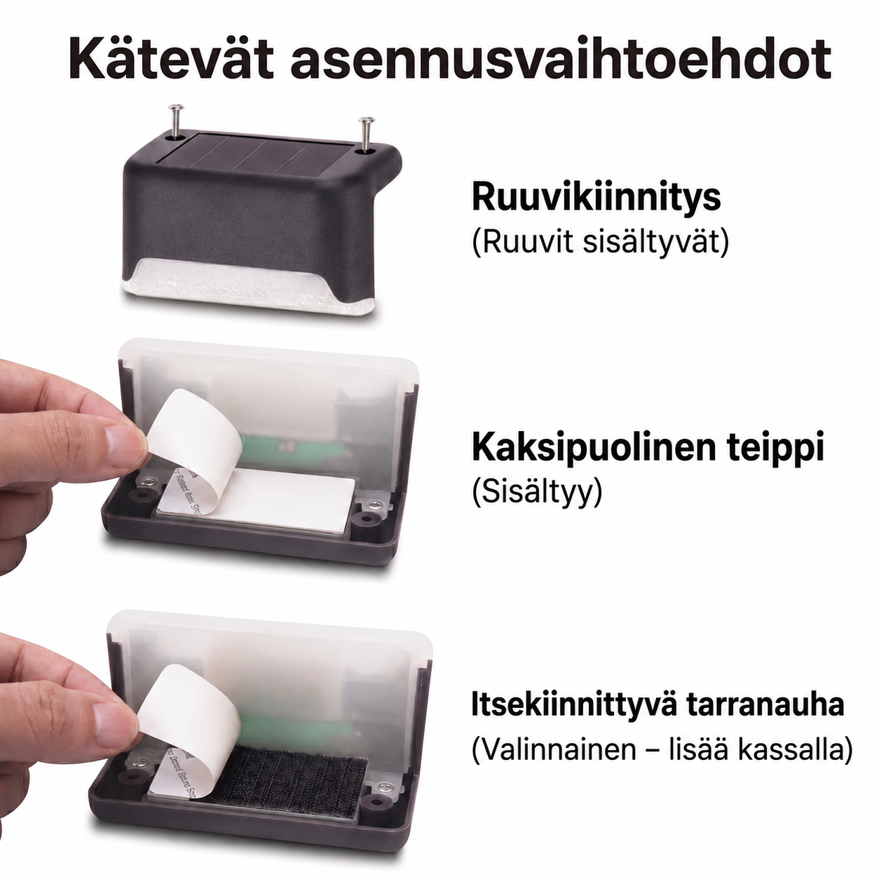 Aurinkoenergialla toimiva ulkovalaisin